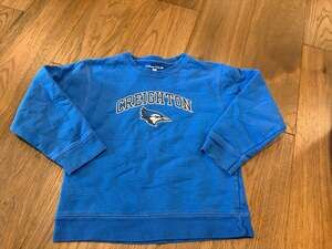 College Kids Creighton Bluejays Youth Crewneck Sweatshirt Royal Blue Size 5/6T